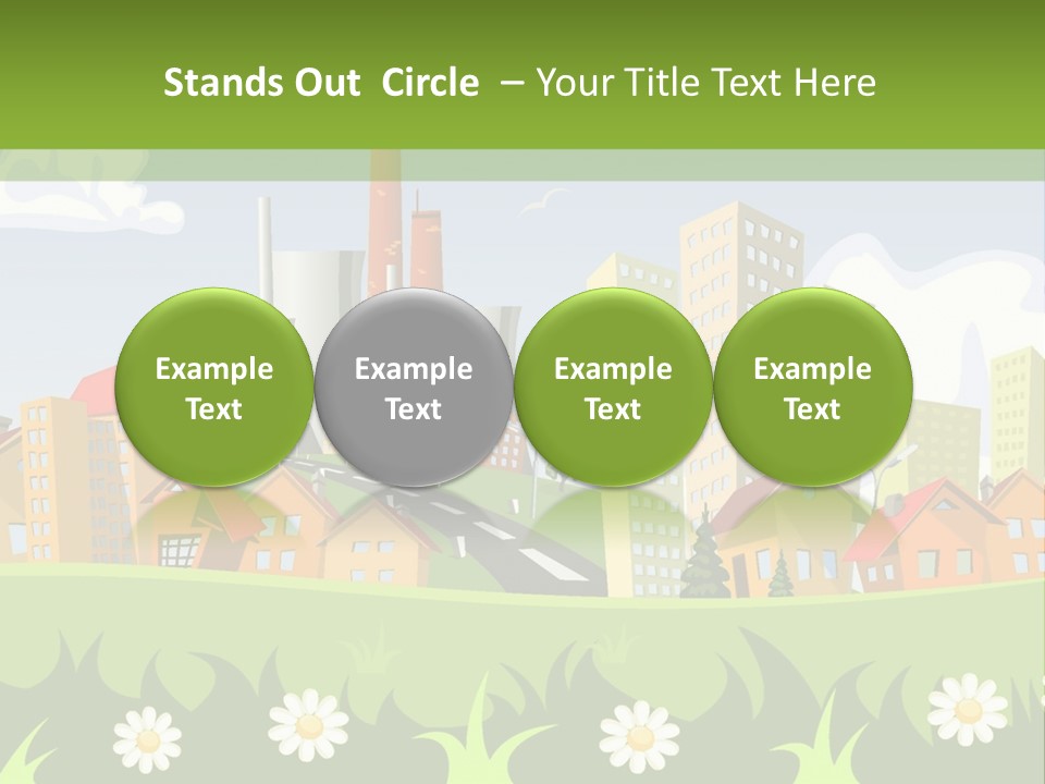 Street City House PowerPoint Template