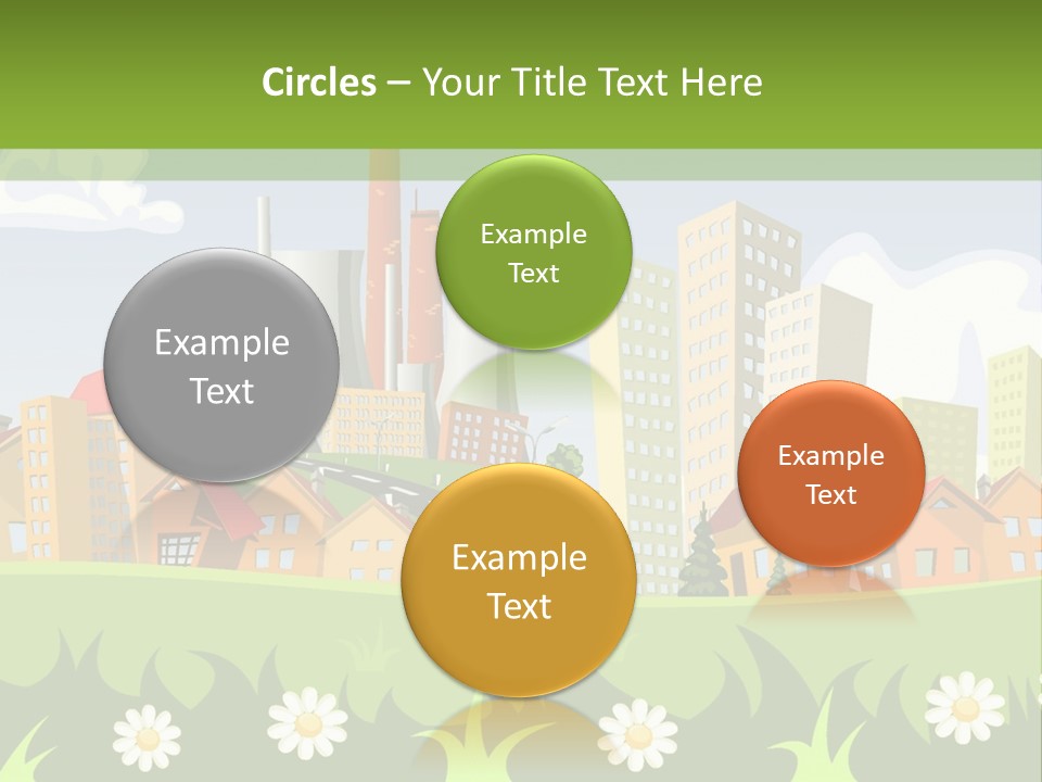 Street City House PowerPoint Template