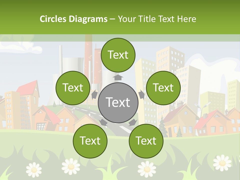 Street City House PowerPoint Template