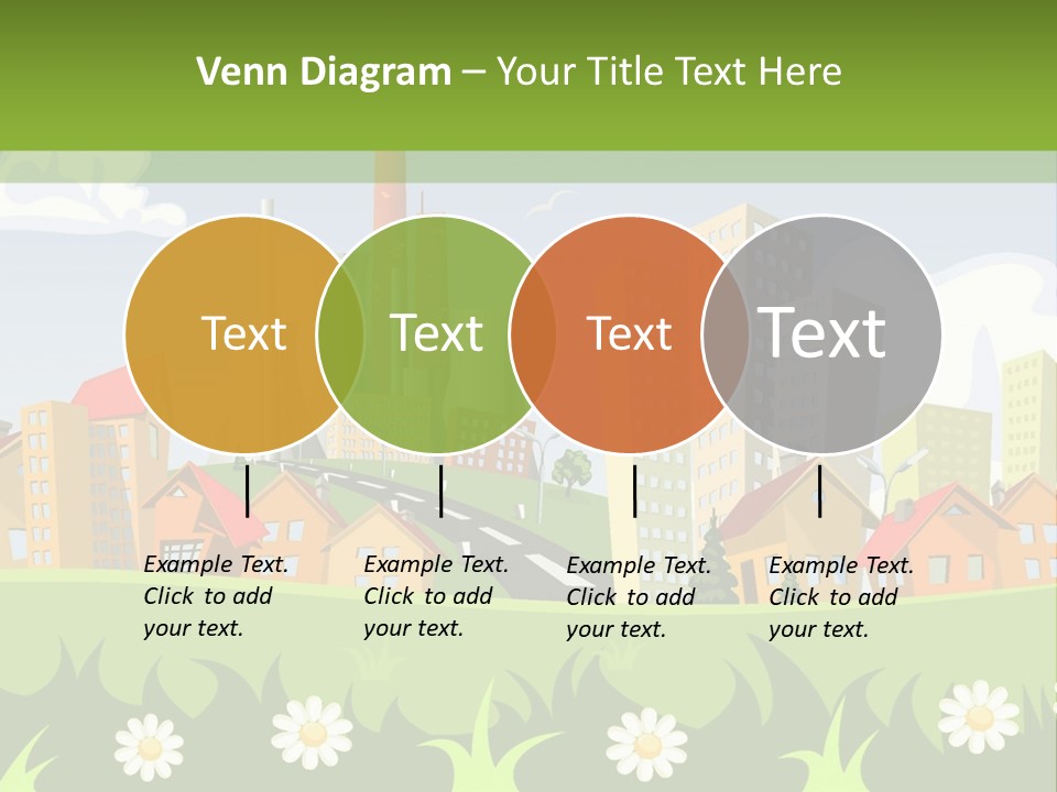 Street City House PowerPoint Template