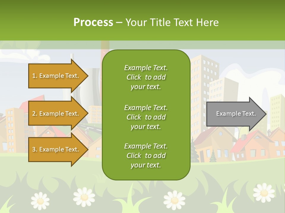 Street City House PowerPoint Template