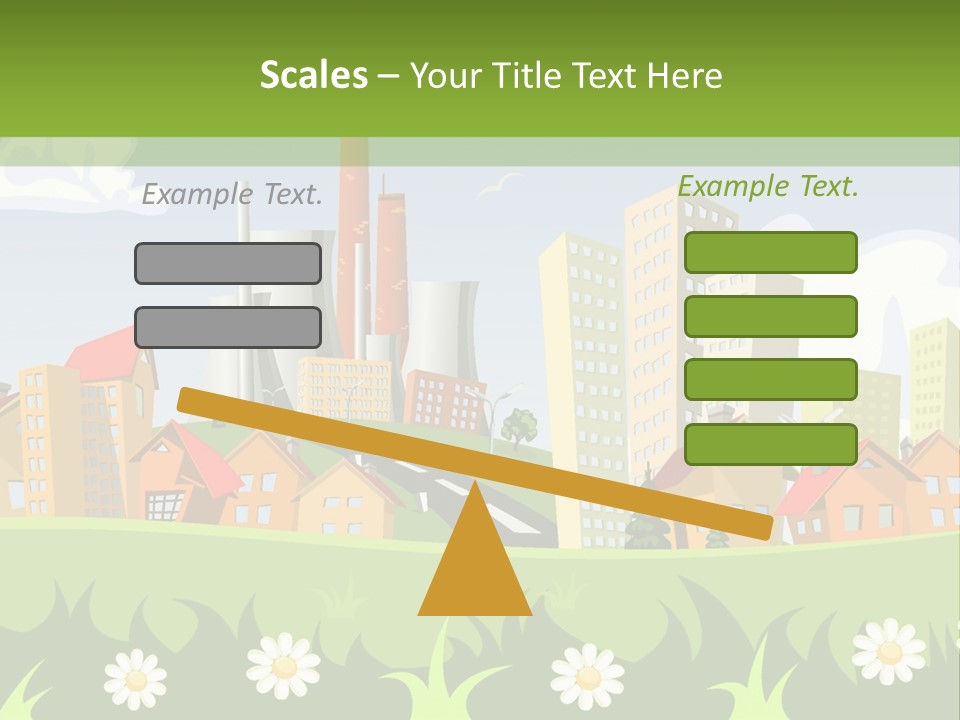 Street City House PowerPoint Template