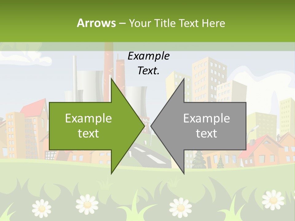 Street City House PowerPoint Template