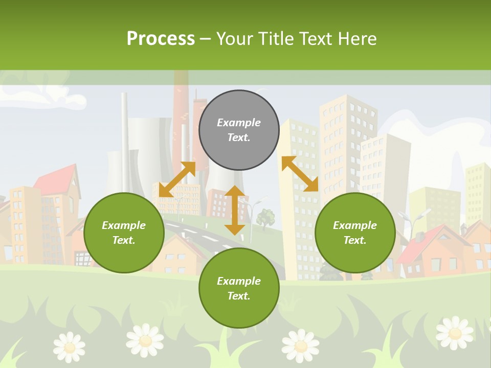 Street City House PowerPoint Template
