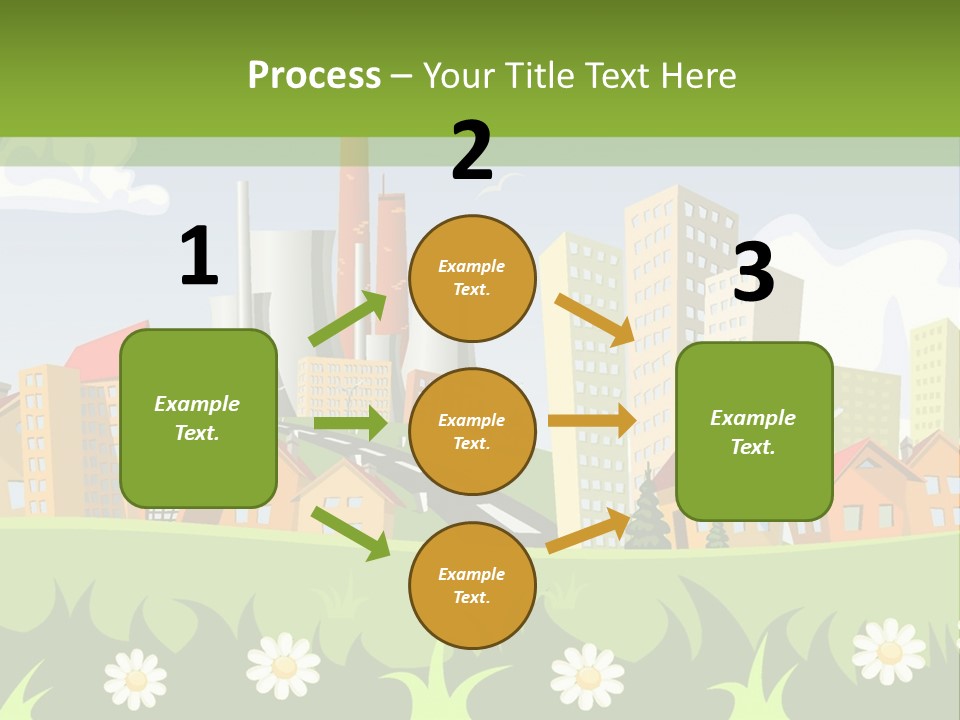 Street City House PowerPoint Template
