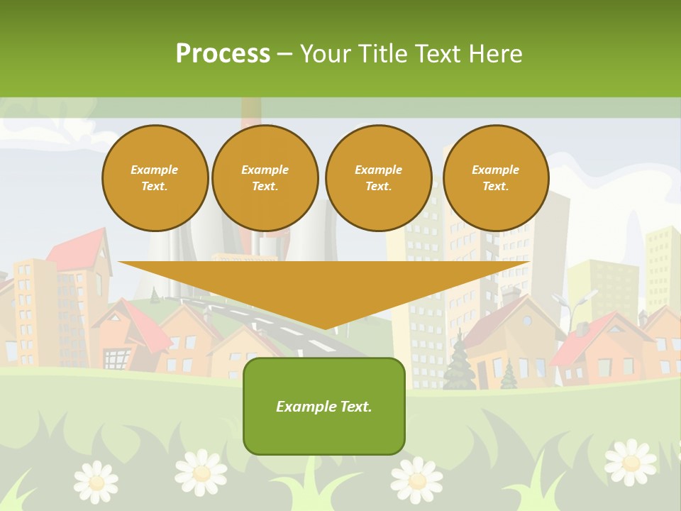 Street City House PowerPoint Template