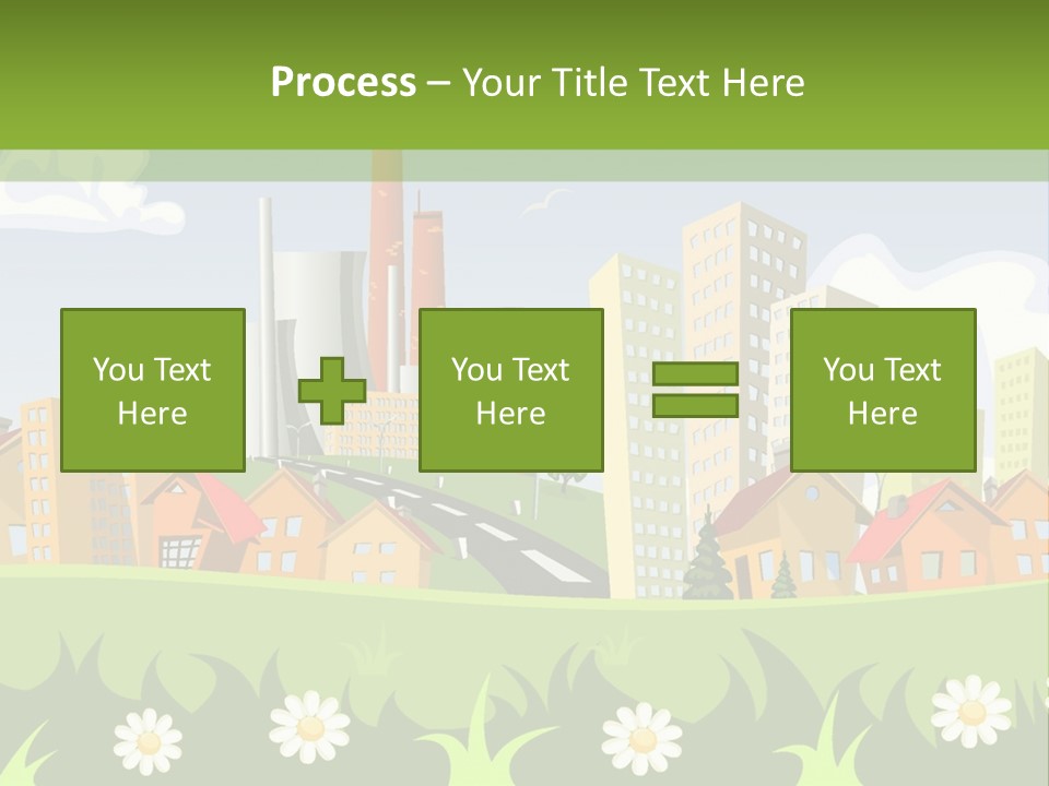Street City House PowerPoint Template