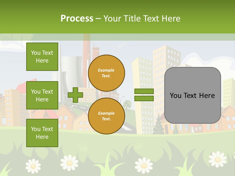 Street City House PowerPoint Template