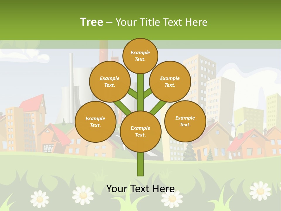 Street City House PowerPoint Template