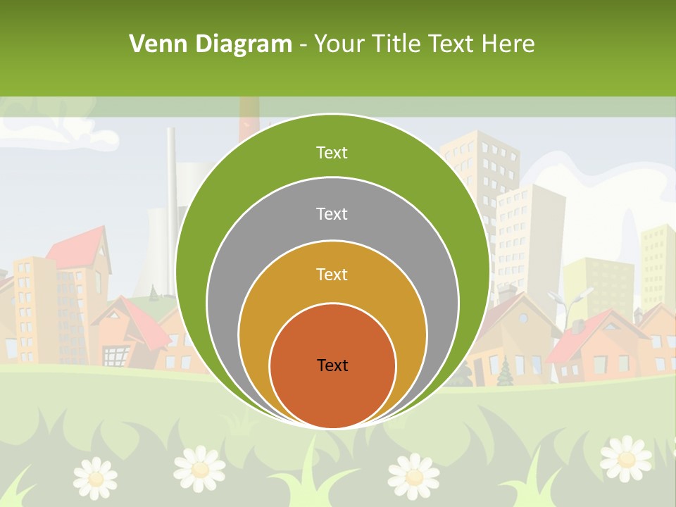 Street City House PowerPoint Template