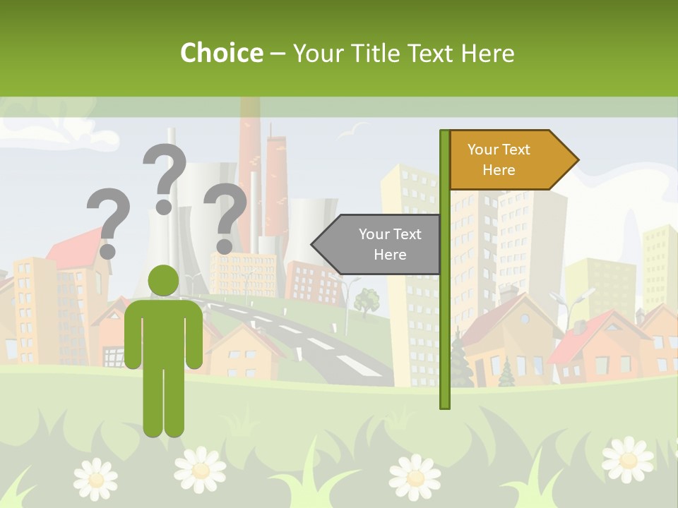 Street City House PowerPoint Template