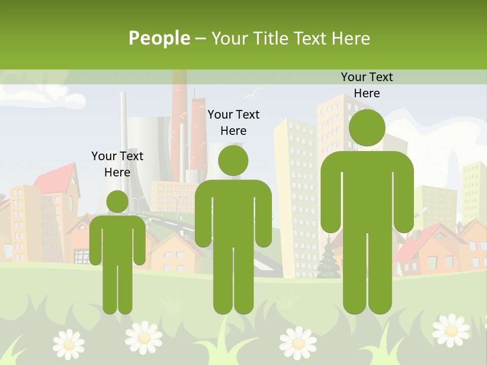 Street City House PowerPoint Template