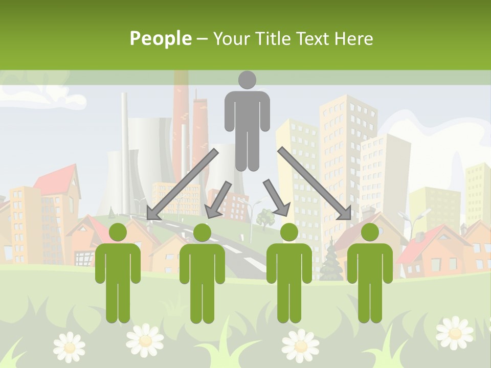 Street City House PowerPoint Template