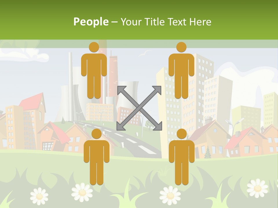 Street City House PowerPoint Template