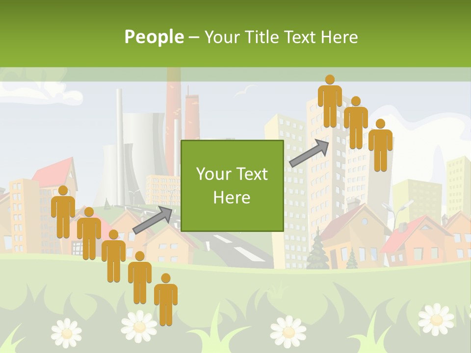 Street City House PowerPoint Template