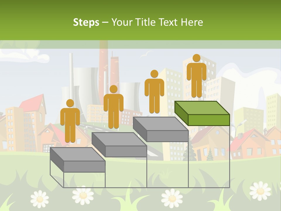 Street City House PowerPoint Template