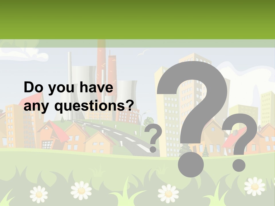 Street City House PowerPoint Template