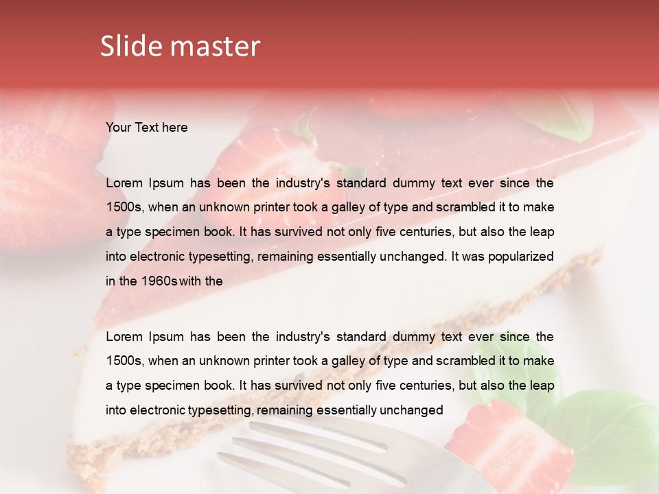 Gelatin Cream Cheese Dairy PowerPoint Template