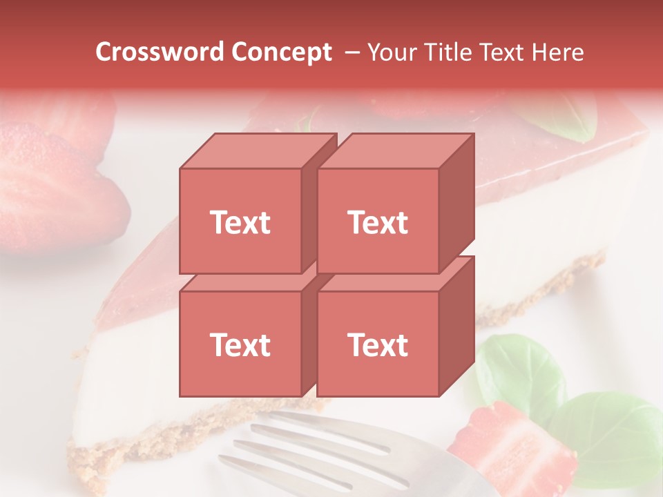 Gelatin Cream Cheese Dairy PowerPoint Template