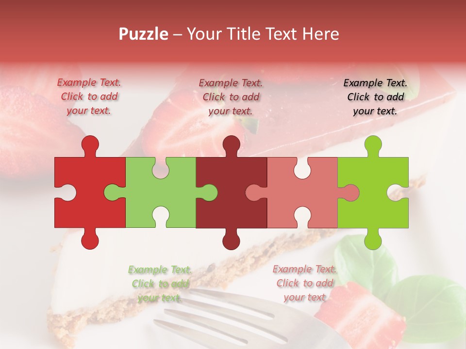 Gelatin Cream Cheese Dairy PowerPoint Template