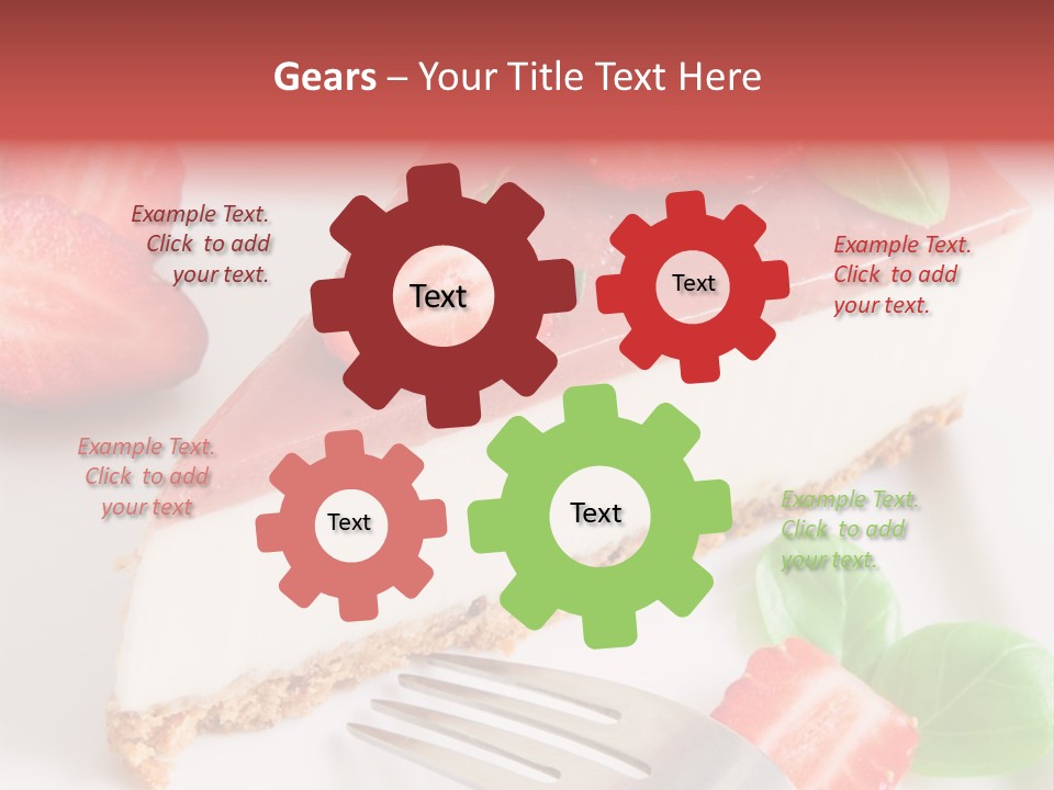 Gelatin Cream Cheese Dairy PowerPoint Template