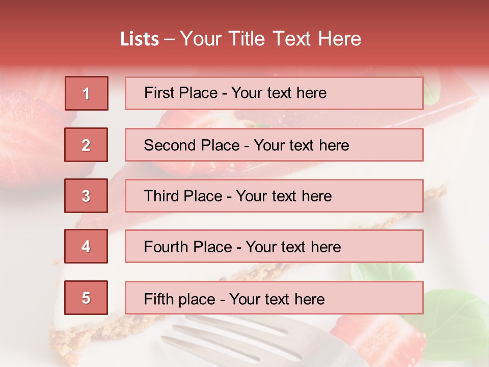 Gelatin Cream Cheese Dairy PowerPoint Template
