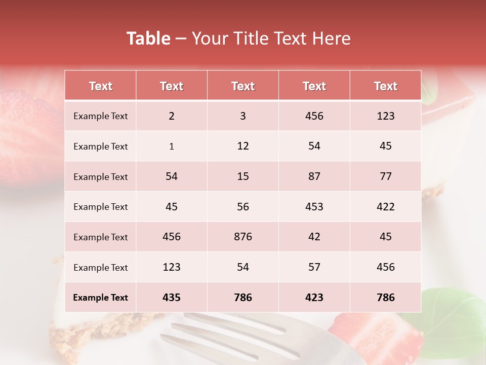 Gelatin Cream Cheese Dairy PowerPoint Template