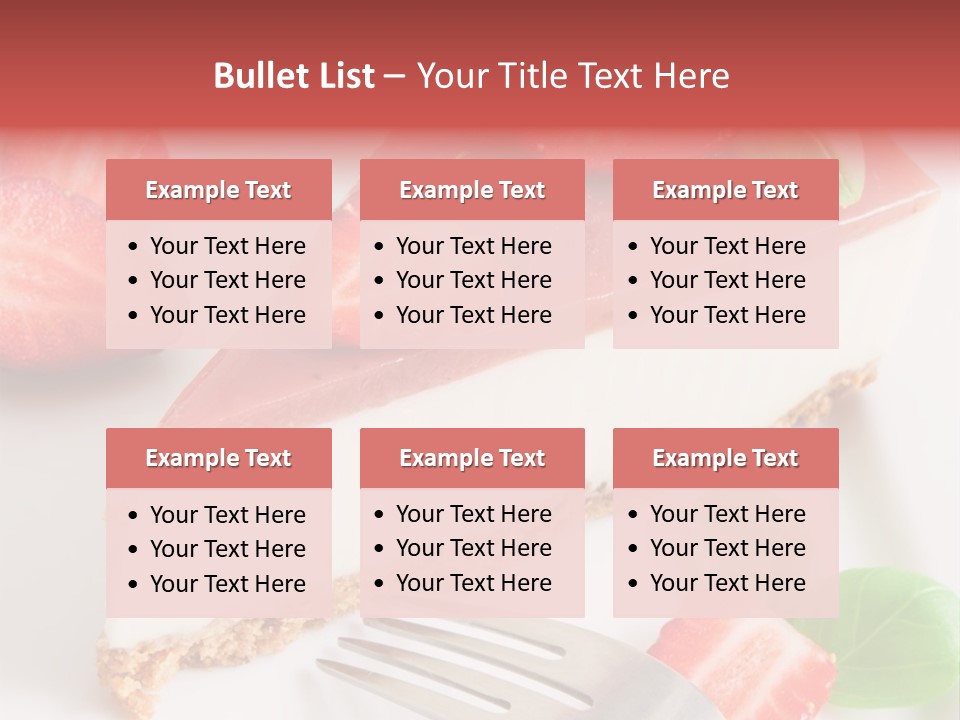 Gelatin Cream Cheese Dairy PowerPoint Template