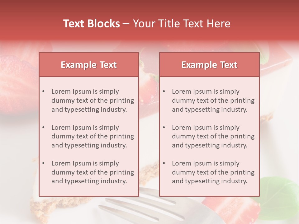 Gelatin Cream Cheese Dairy PowerPoint Template