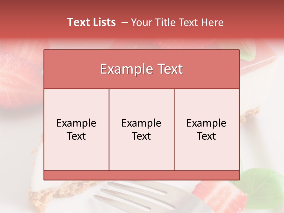 Gelatin Cream Cheese Dairy PowerPoint Template