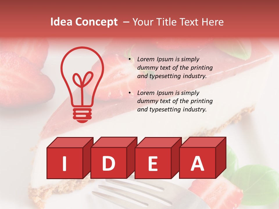 Gelatin Cream Cheese Dairy PowerPoint Template