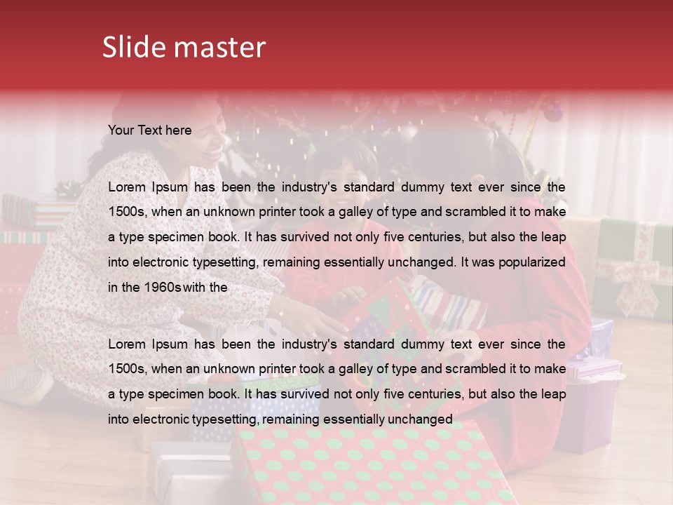 Girl Excitement Indoors PowerPoint Template