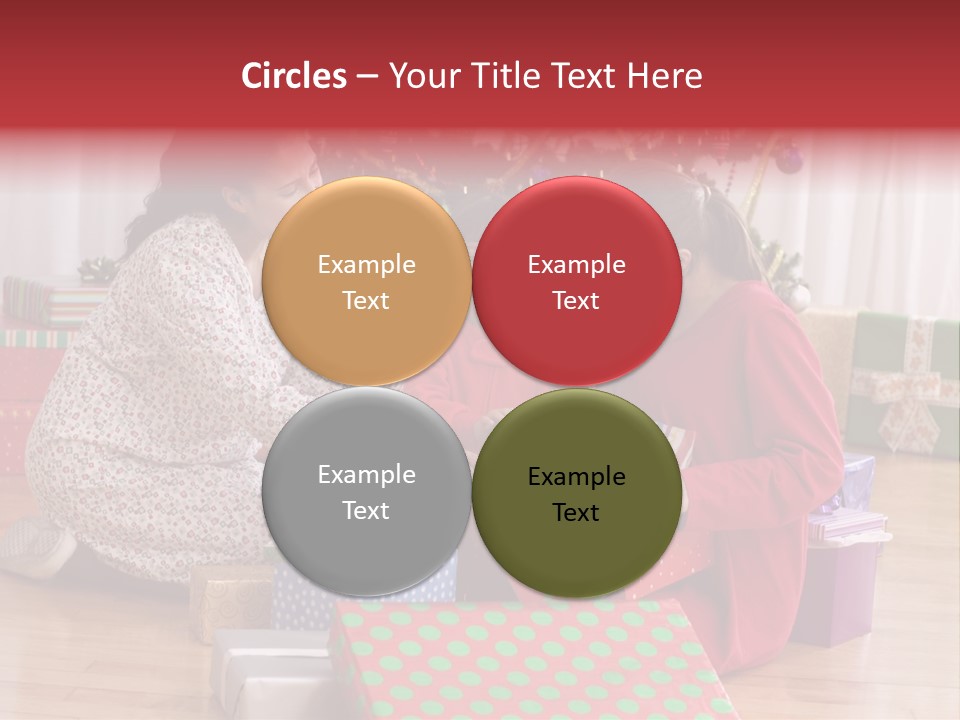 Girl Excitement Indoors PowerPoint Template