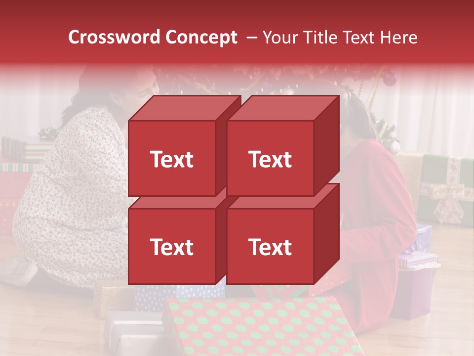 Girl Excitement Indoors PowerPoint Template