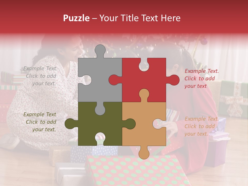 Girl Excitement Indoors PowerPoint Template