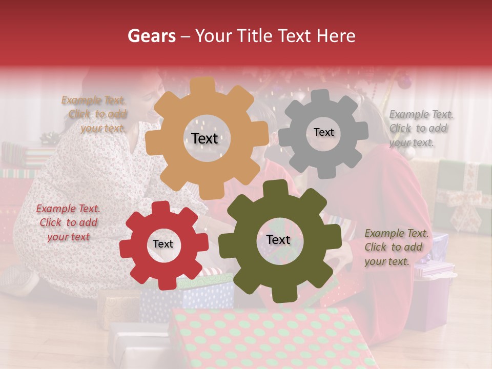 Girl Excitement Indoors PowerPoint Template