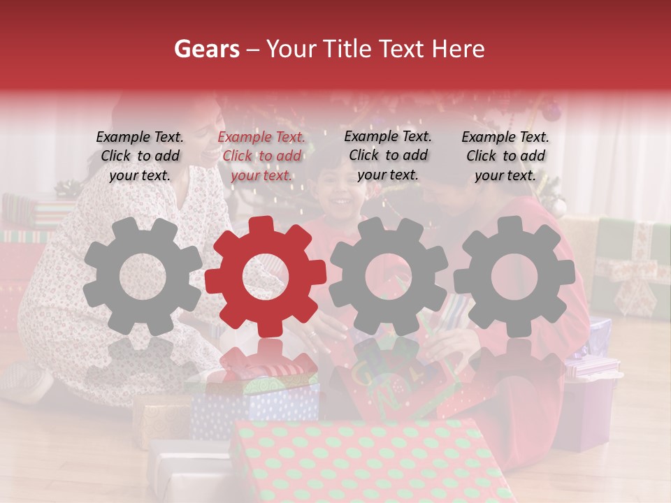 Girl Excitement Indoors PowerPoint Template