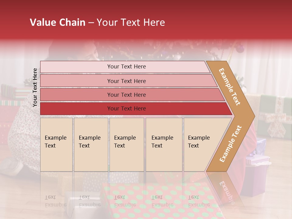 Girl Excitement Indoors PowerPoint Template