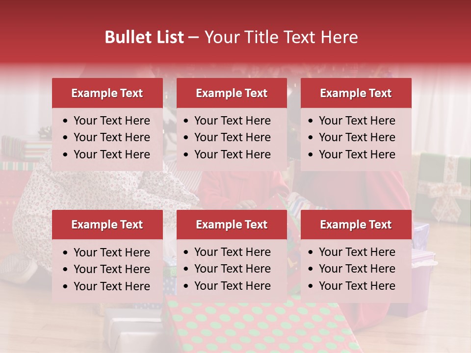 Girl Excitement Indoors PowerPoint Template