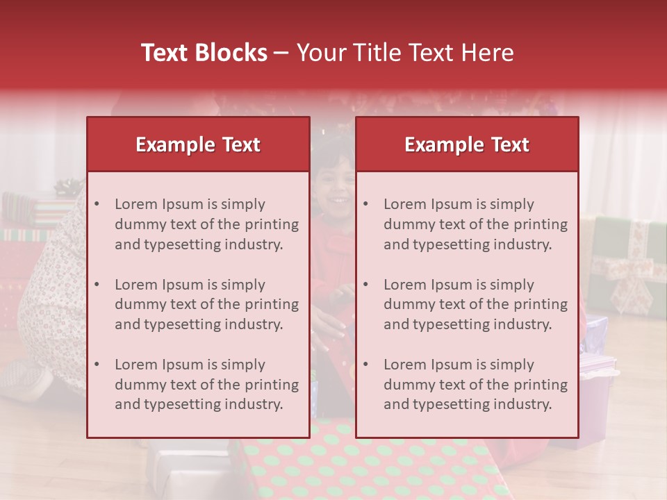 Girl Excitement Indoors PowerPoint Template