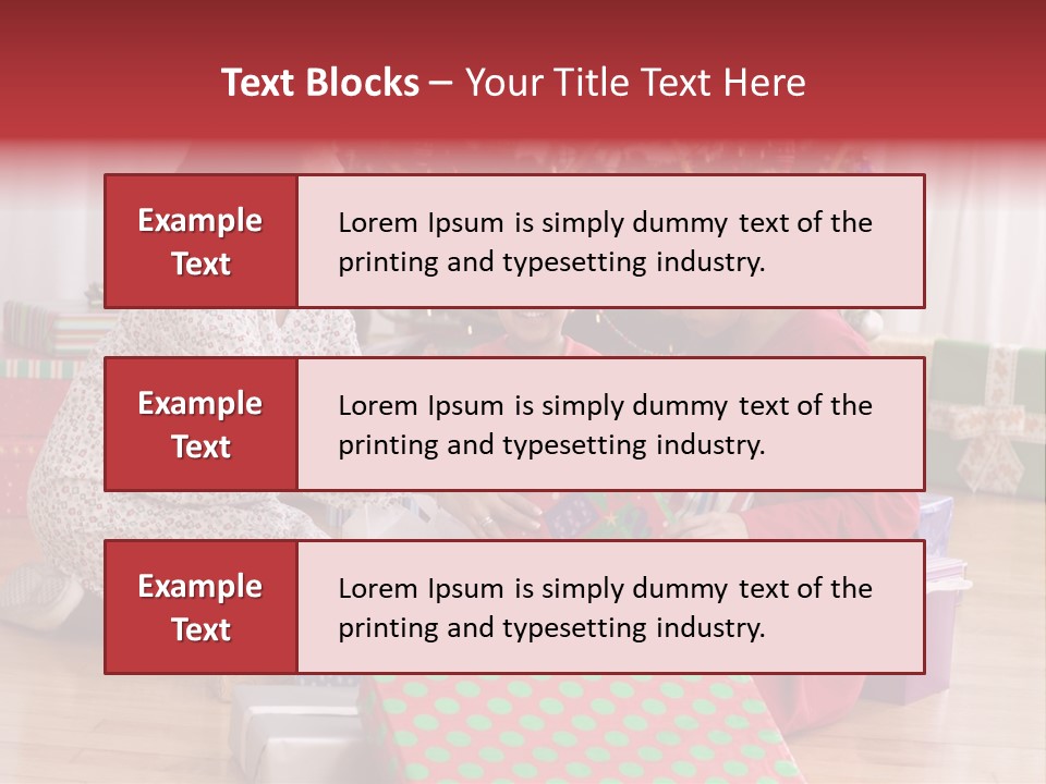 Girl Excitement Indoors PowerPoint Template