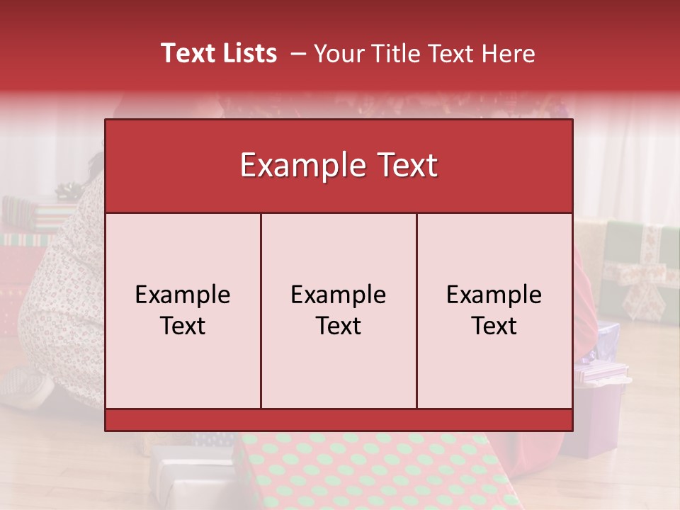 Girl Excitement Indoors PowerPoint Template