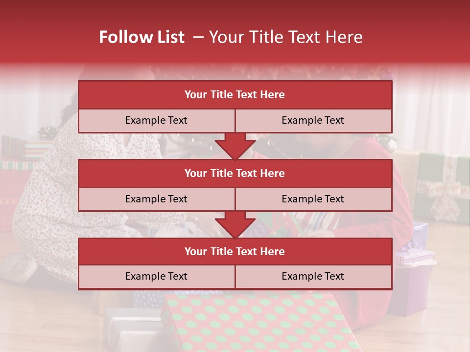 Girl Excitement Indoors PowerPoint Template