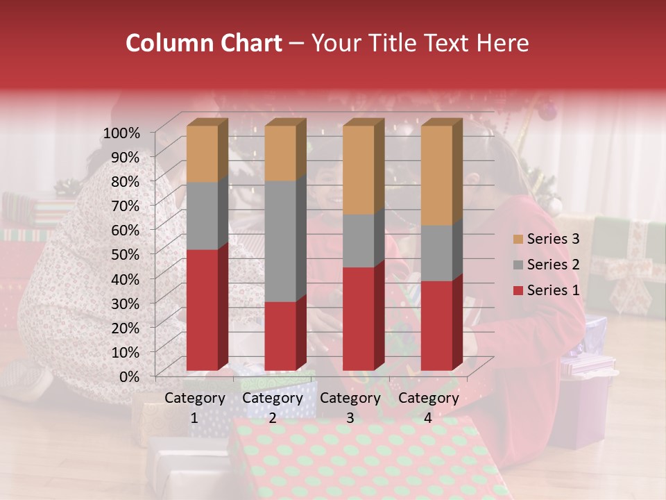 Girl Excitement Indoors PowerPoint Template