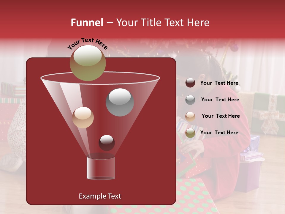 Girl Excitement Indoors PowerPoint Template