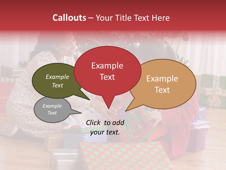 Girl Excitement Indoors PowerPoint Template