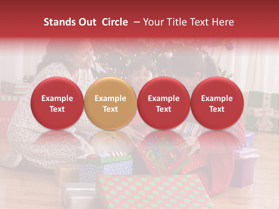 Girl Excitement Indoors PowerPoint Template