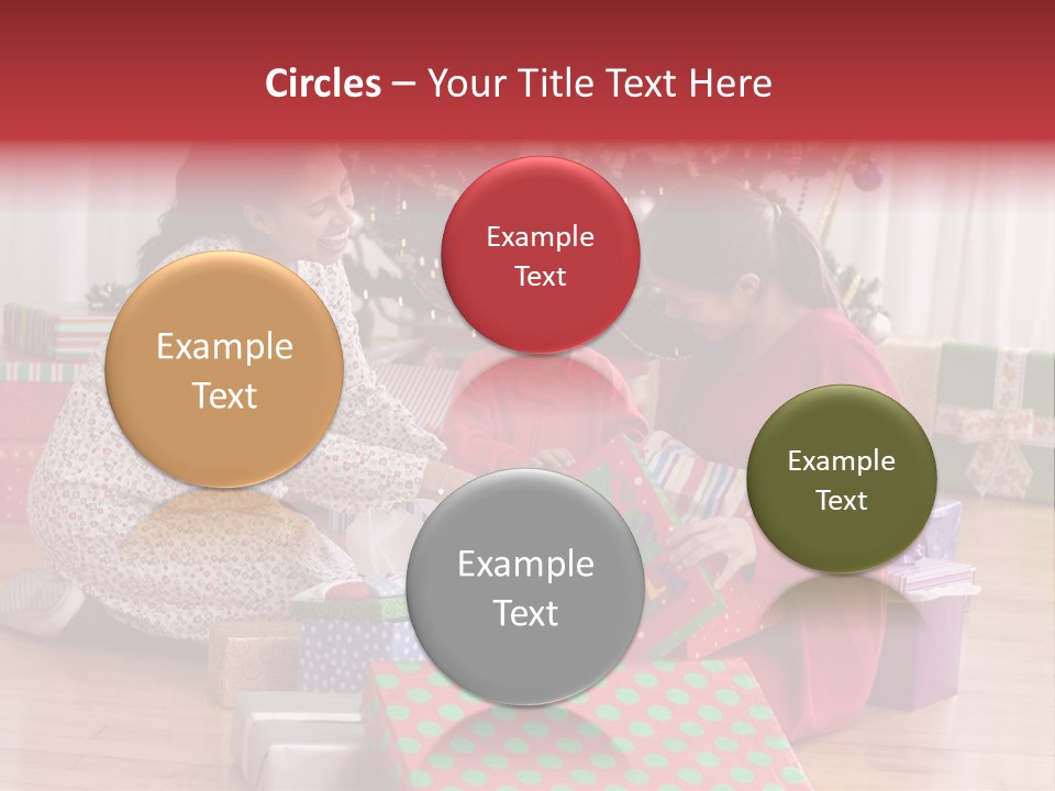 Girl Excitement Indoors PowerPoint Template