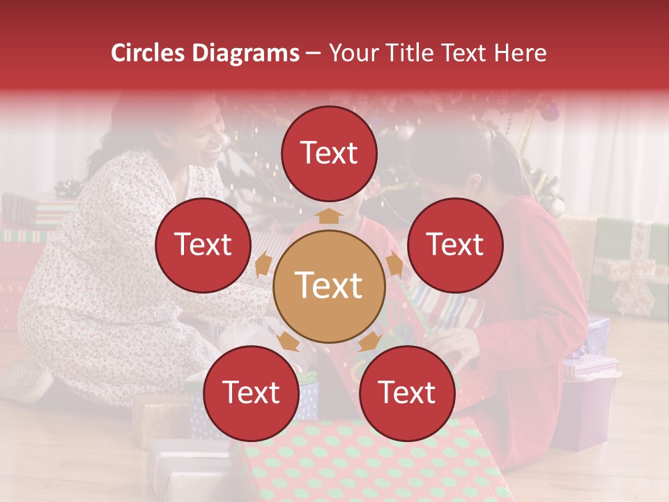 Girl Excitement Indoors PowerPoint Template