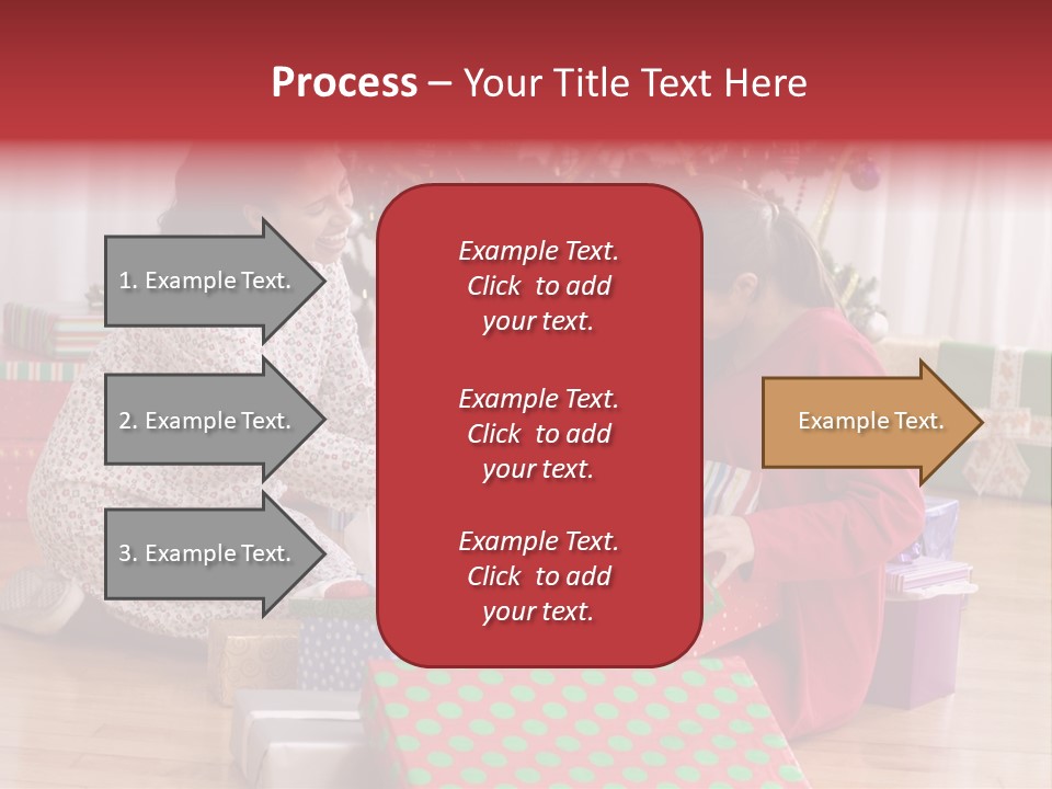 Girl Excitement Indoors PowerPoint Template